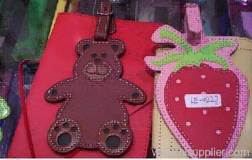 cute ANIMAL/FRUIT pu Luggage Tag