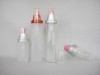 clear bottle,cosmetic plastic bottle,packaging container,PET bottle,spray pump