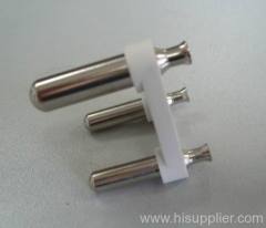 India 3 PIN PLUGS with hollow brass