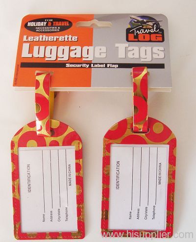 PVC Standard Luggage Tag For Traveling