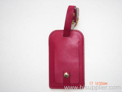 leather PU luggage tag