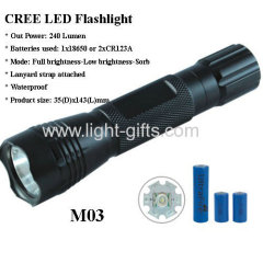 ALUMINUM CREE FLASHLIGHT