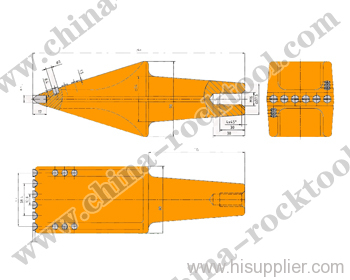 bucket teeth flat cutter teeth foundation drilling tools