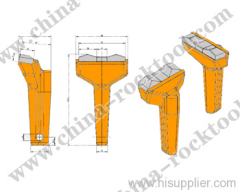 conical bits cutter bits cutter picks round shank bit tunneling bit