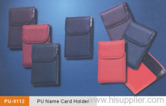 pu name card holder