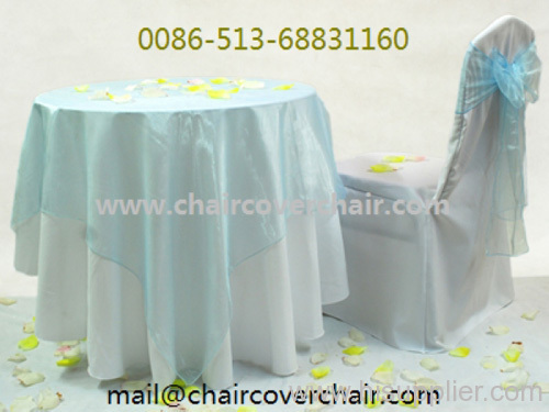 Organza table overlay