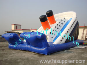 inflatable Titanic slide