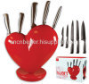 Heart Knife Block Red HKB1223 As Seen On TV