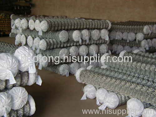 Electro galvanized chain link fence