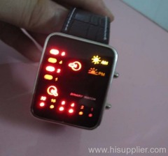 Leather LED Watch