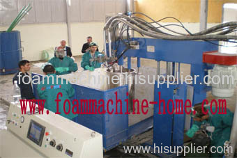 Batch foaming machine