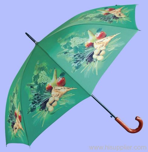 70cm golf umbrellav with wooden handle