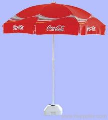 180cm advertising beach umbrella with 210D oxford