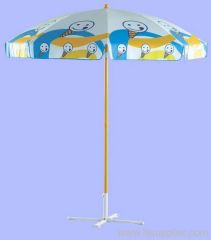 dia 180cm printing beach umbrella for promotion