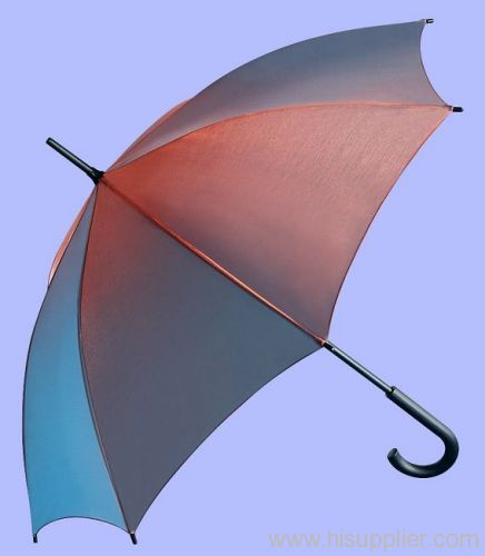 Straight umbrellas with chameleon fabric