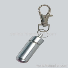 Key Chain Pill Box With Light