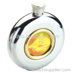 Stainless Steel Round Hip Flask