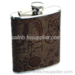 Coated Cover Hip Flask