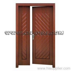 mother and son interior wood door