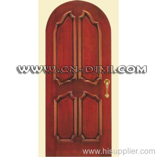 red cherry wood door