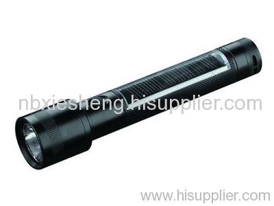 Solar LED flashlight