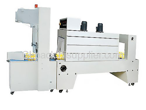 semi-auto sleeve wrapper and shrink packaging machine