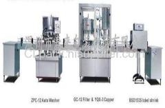 Bottle washing,filling and capping machine