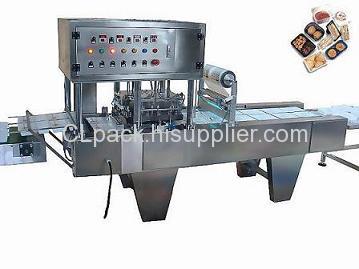 Tray sealing machine Inline tray box cup bowl sealing machine,MAP MACHINE