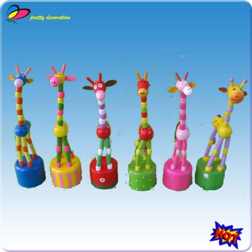 wooden push puppets