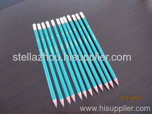 HB pencil with rubber