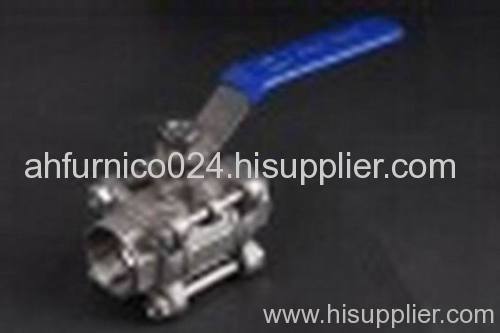 Puyue Three Pieces Forging Steel Ball Valves