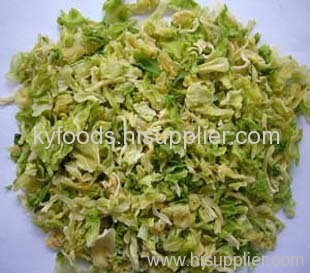 Dehydrated cabbage flake
