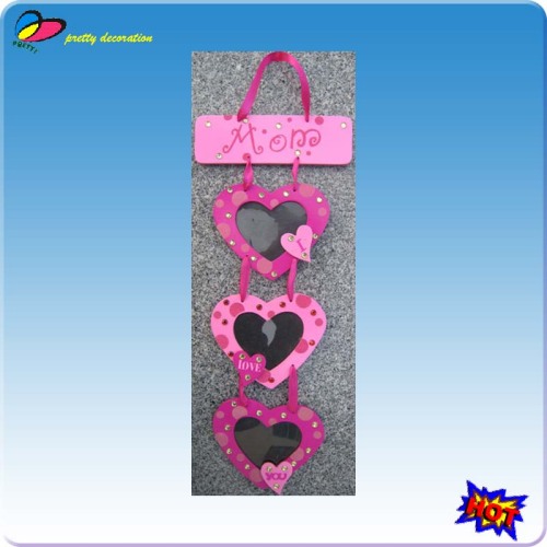 heart shape wooden photo frames