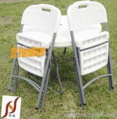 HDPE folding table and chair