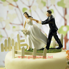 "A Race to the Altar" Couple Figurine