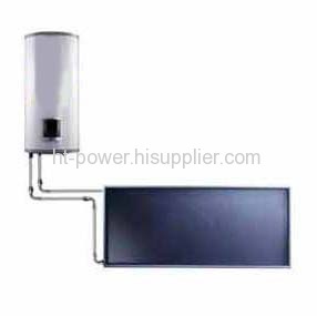 Balony type flat panel solar water heater