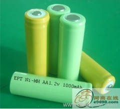 1.2V 1000mAh AA NIMH battery