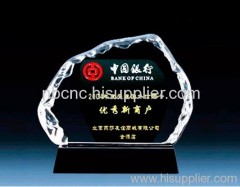 Crystal trophy pujiang