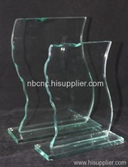 jade glass trophy