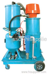 Vacuum recovery and blasting machine