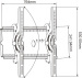 Duouble arthtosis TV Mount