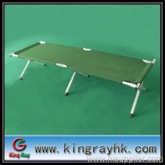 folding camping bed with aluminum frame