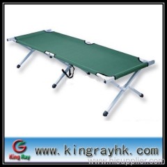 folding camping bed with aluminum frame