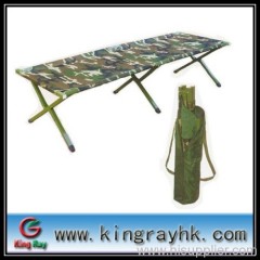 folding military bed with digital camo