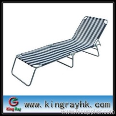 folding sun bed with aluminum tube