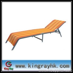 folding sun bed with aluminum tube