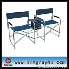 folding director chair with durable steel tube