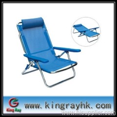 folding beach chair with aluminum frame