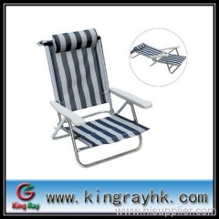 folding beach chair with aluminum frame