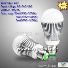 E27 5w led bulb light